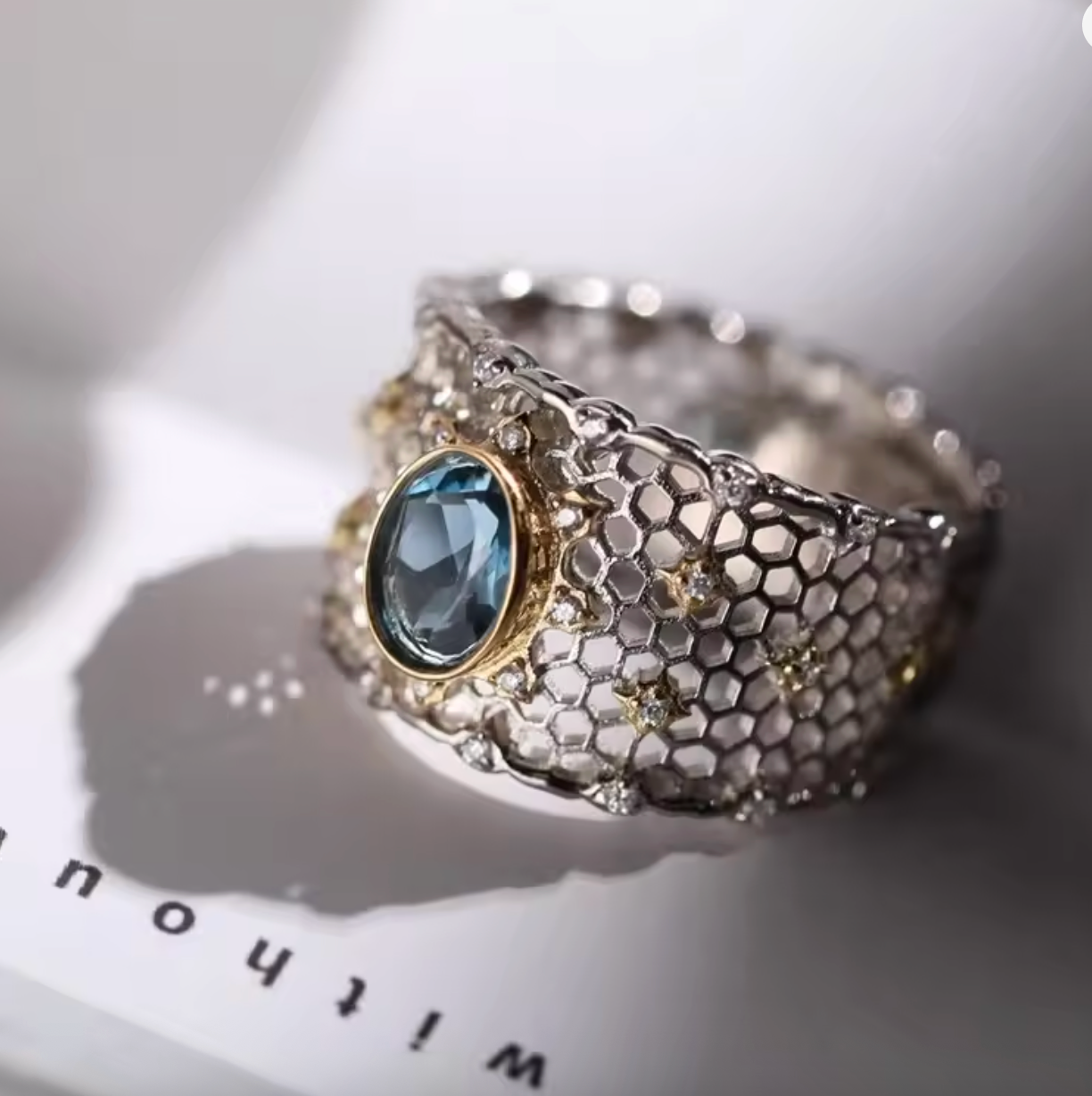 925 Sterling Silver Topaz Ring