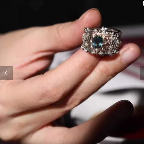 925 Sterling Silver Topaz Ring