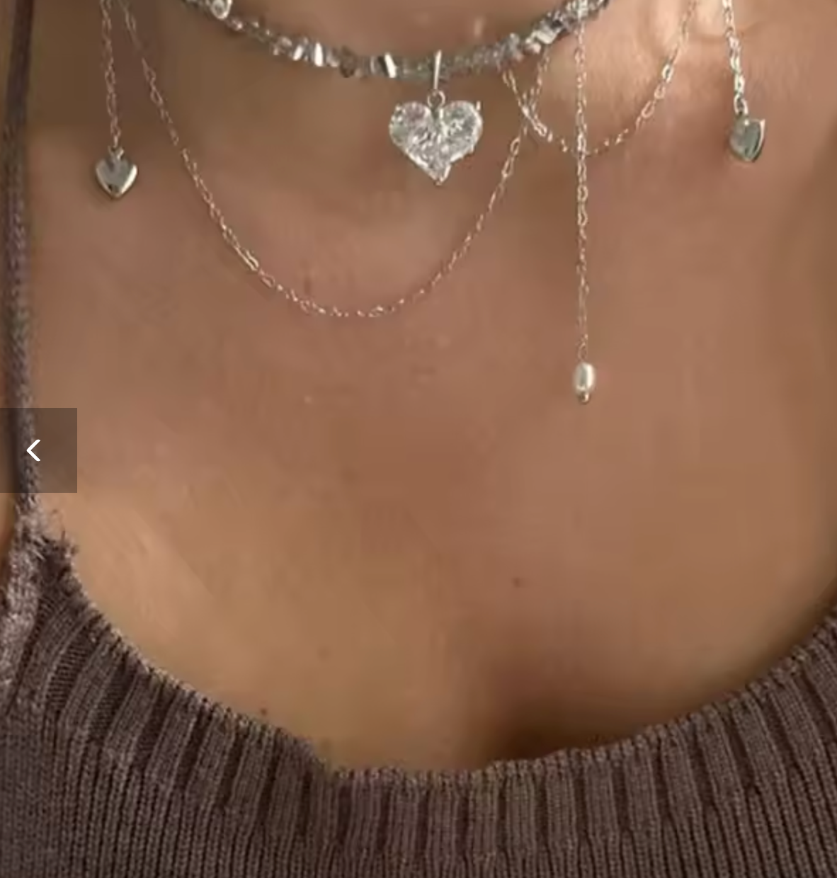 Boho Geometric Crystal Tassel Necklace