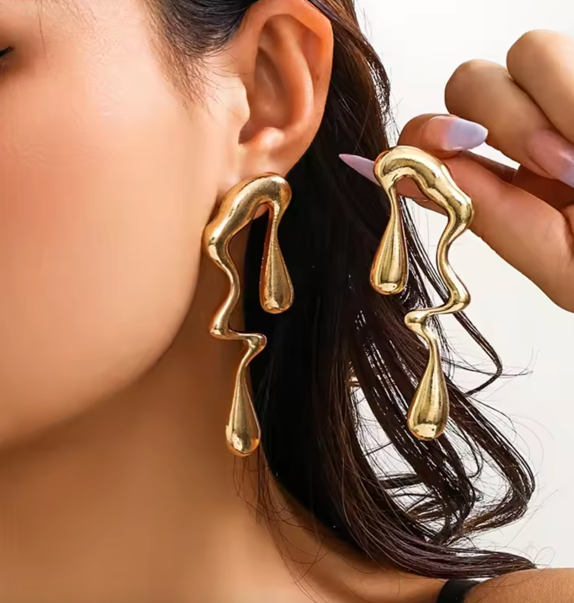 Creative Irregular Water Drop Stud Earrings