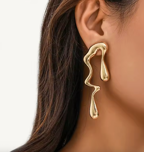 Creative Irregular Water Drop Stud Earrings