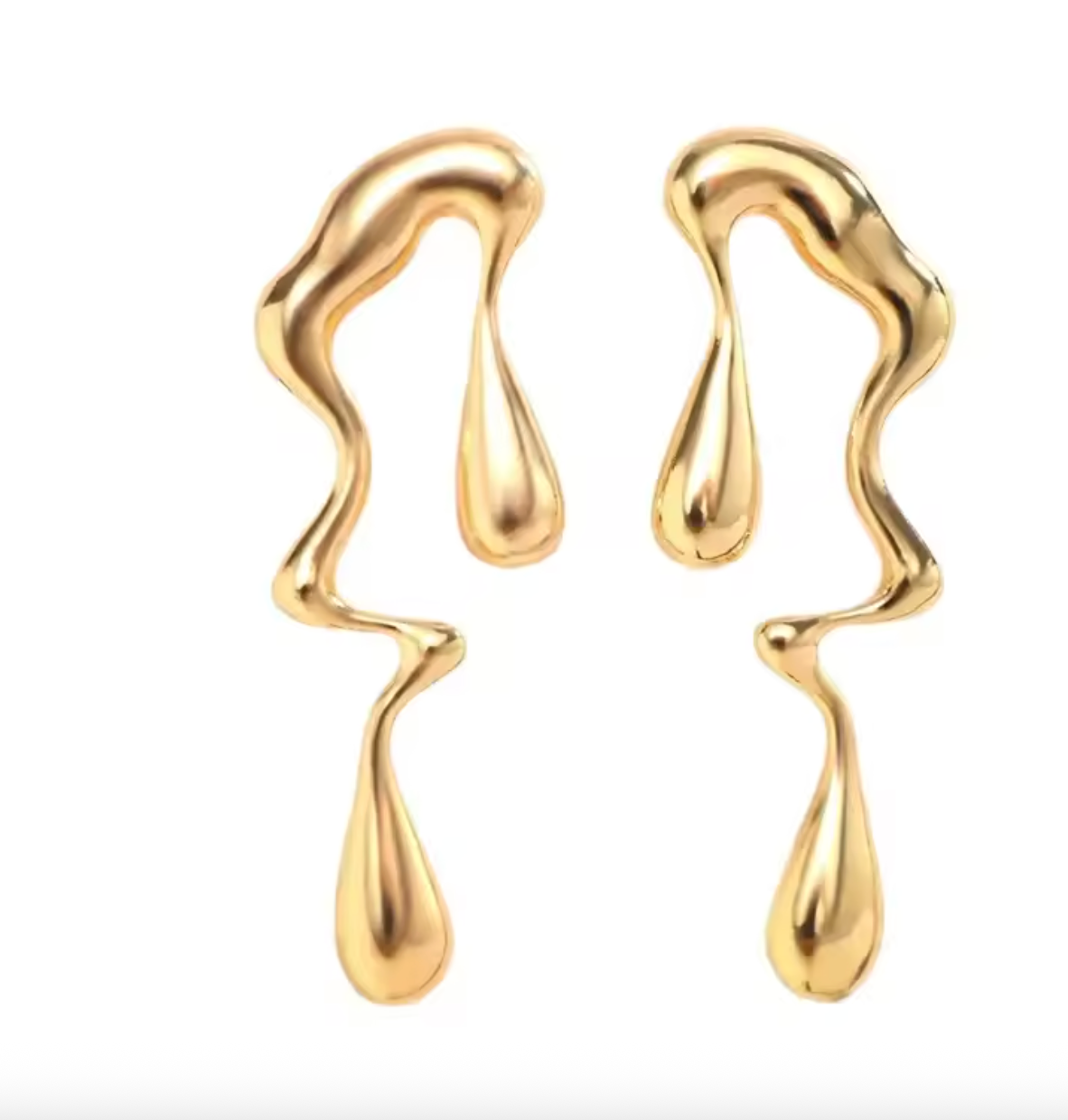 Creative Irregular Water Drop Stud Earrings